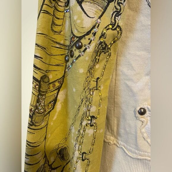 Key Closet | RARE Women’s / Juniors ombre’ Swarovski crystals hoodie NWT XS - Picture 7 of 12